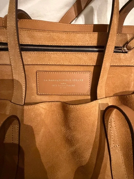 Sezane Gabin Tote - Camel - Picture 5 of 8